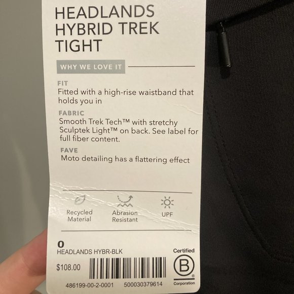 NWT Athleta Headlands Hybrid Trek Tight - Picture 5 of 9